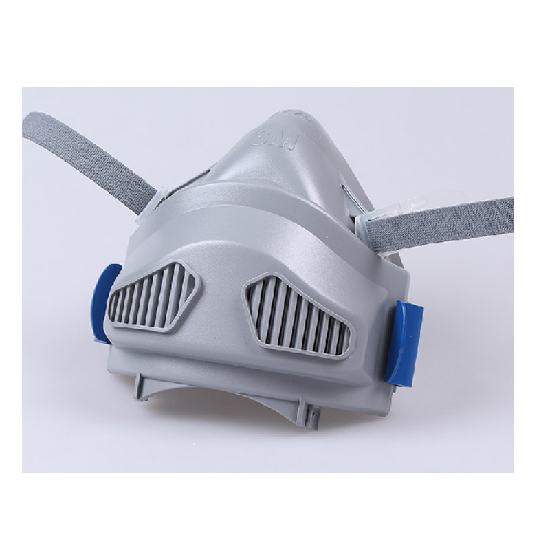 3M 7771 硅胶半面型单滤盒防尘面罩（小号）