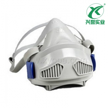 3M 7773 硅胶半面型单滤盒防尘面罩（大号）