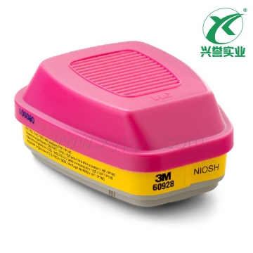 3M 60928 溴甲烷/放射性碘滤盒及P100颗粒物滤棉