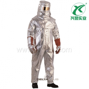 代尔塔 402012防金属喷溅连体隔热服