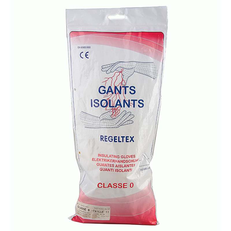 代尔塔 207001天然乳胶绝缘手套