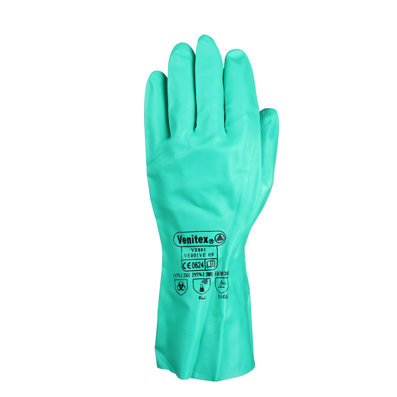 代尔塔 201801经济型丁腈防化手套