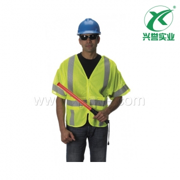 雷克兰带袖式网眼反光背心V-AM-C3S