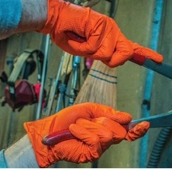 AMMEX爱马斯一次性丁腈手套无粉加厚