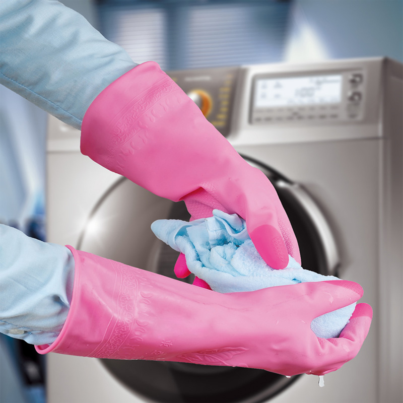 东亚PVC800-4绒布保暖家用手套