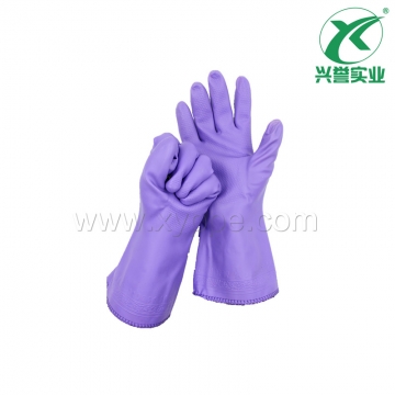 东亚PVC 808-2家用绒布保暖手套