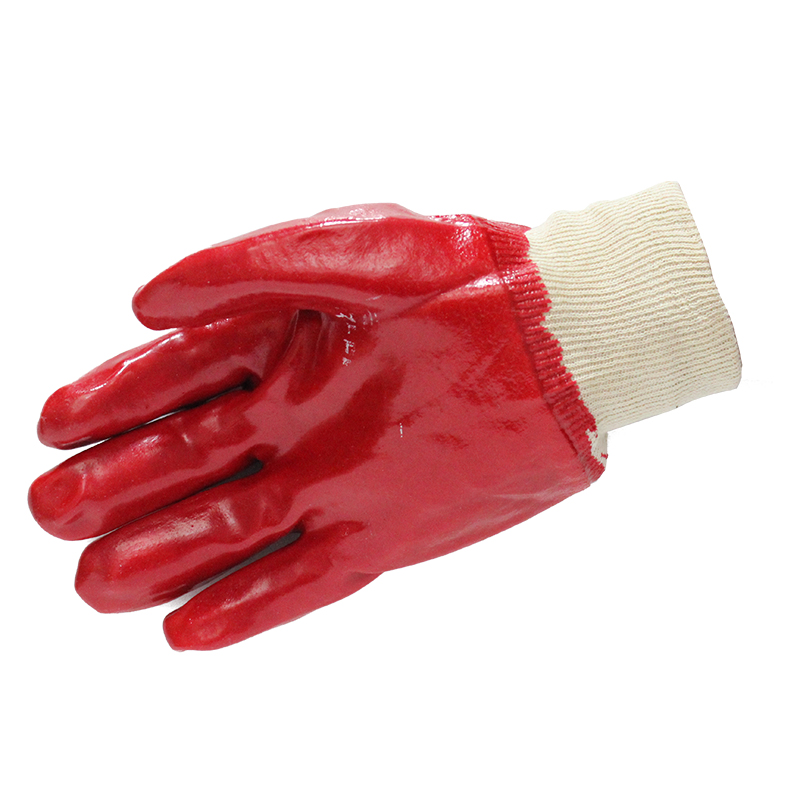 SAFEMAN君御 7134A PVC全浸红色手套