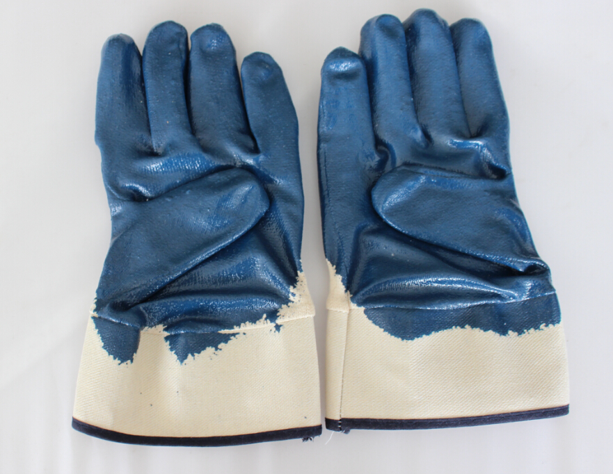 SAFEMAN君御 B7171半浸蓝色丁腈手套