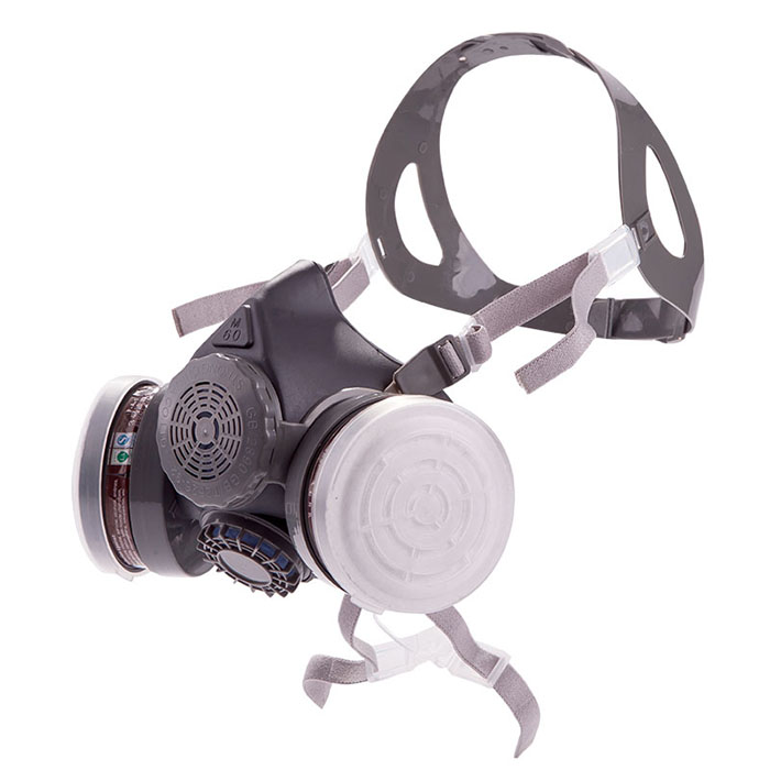 思创 橡胶双罐防毒面具ST-M60X-1B