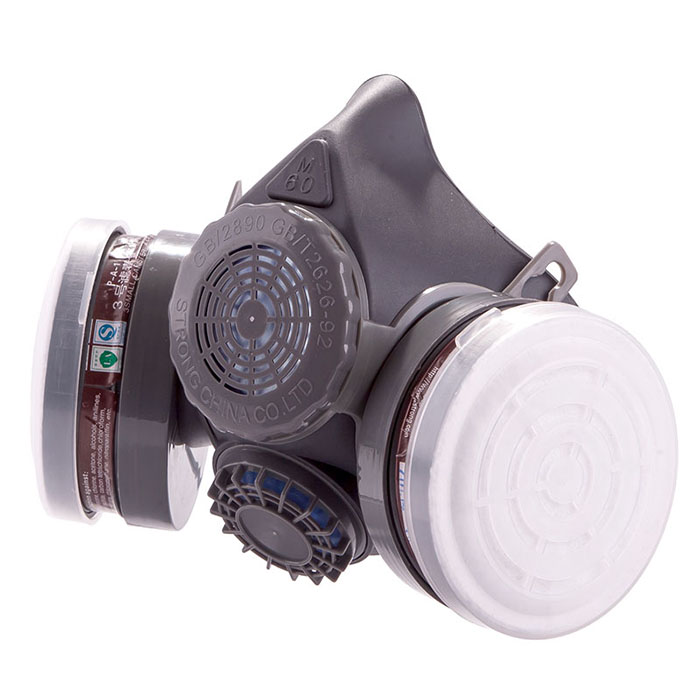 思创 橡胶双罐防毒面具ST-M60X-1B