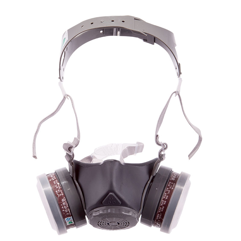 思创 橡胶双罐防毒面具ST-M60X-1B