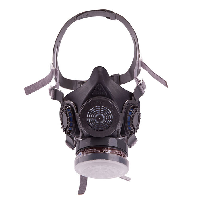 思创 橡胶单罐防毒面具ST-M60X-2B
