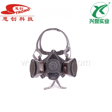 思创 橡胶双罐防毒面具ST-M60X-3