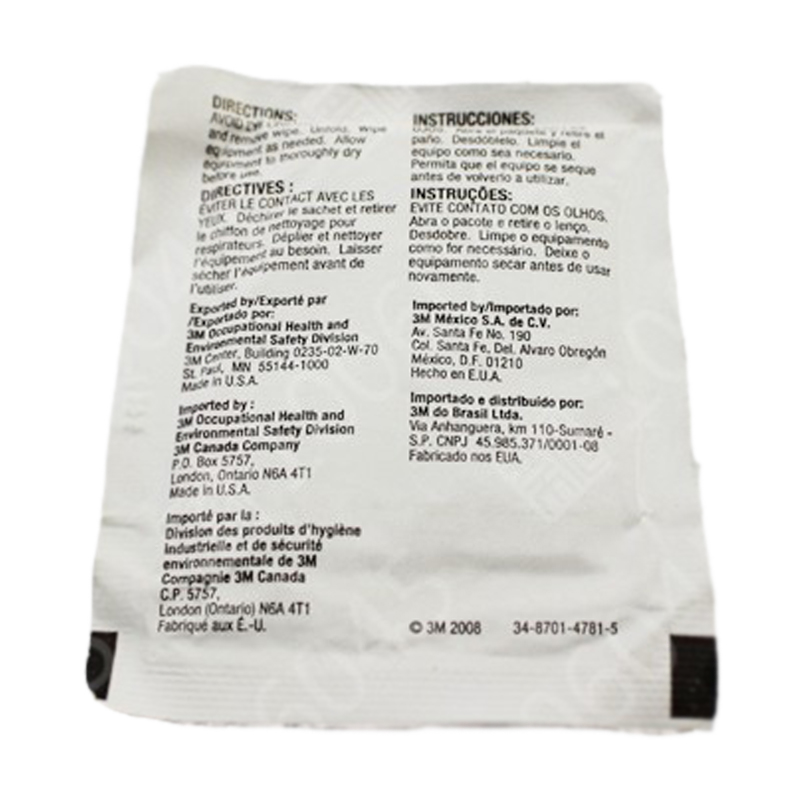 3M 504防护面罩擦拭纸