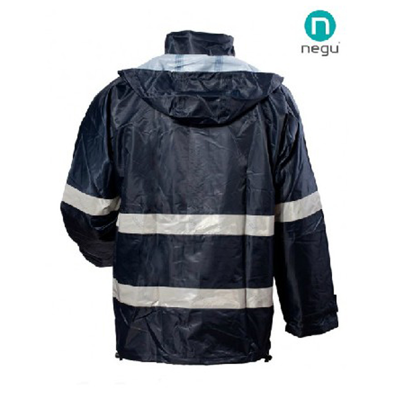 耐戈友NGT13607高警示雨衣套装丈青色