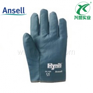 安思尔(Ansell)丁腈浸渍缝制手套32-105