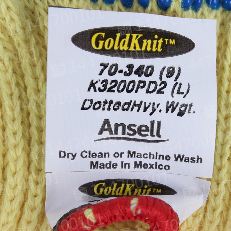 安思尔（Ansell）PVC点塑防割手套70-340