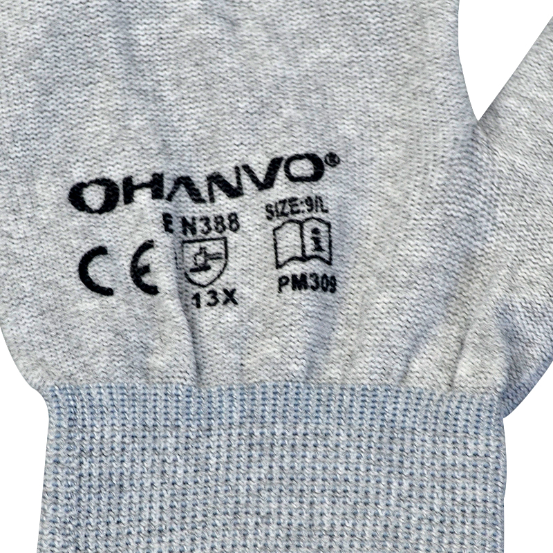 恒辉PM309 PU树脂指浸防静电手套