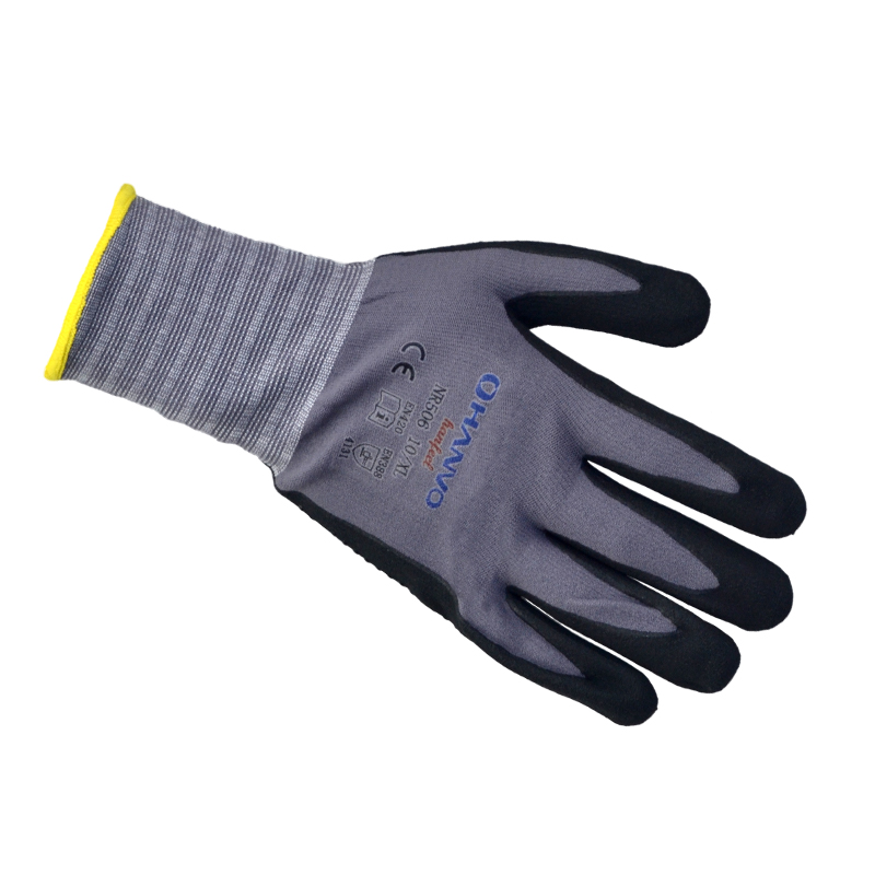 恒辉NR506丁腈发泡点珠手套