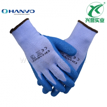 恒辉LB012乳胶涂层防滑手套