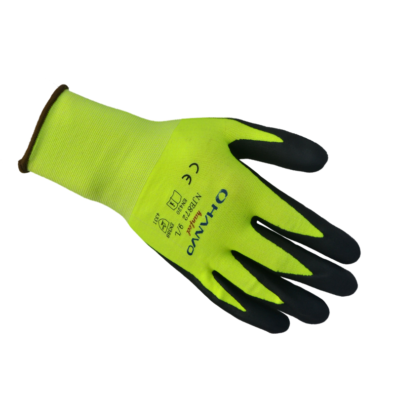 恒辉NJE872丁腈发泡3级防割手套