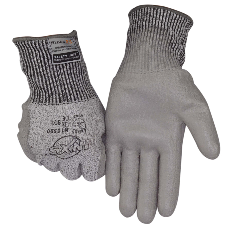 赛立特PU涂层5级防切割手套N10590