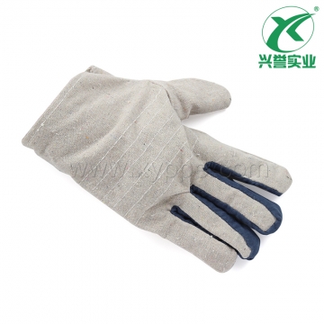 白帆布手套