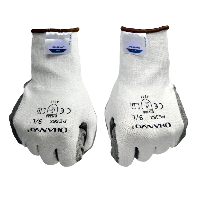 恒辉PE363 PU涂层3级防割手套