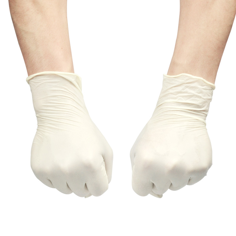 麦迪康1156一次性乳胶手套乳白色