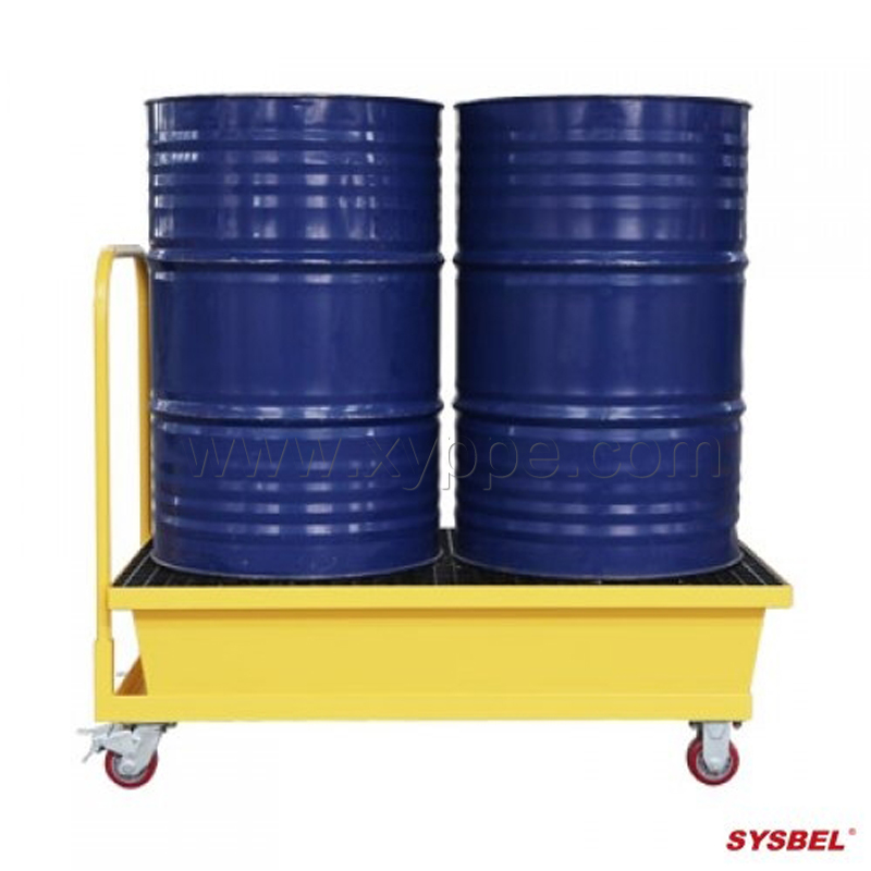 西斯贝尔SYSBEL SPM222移动式钢制盛漏托盘(配推车)