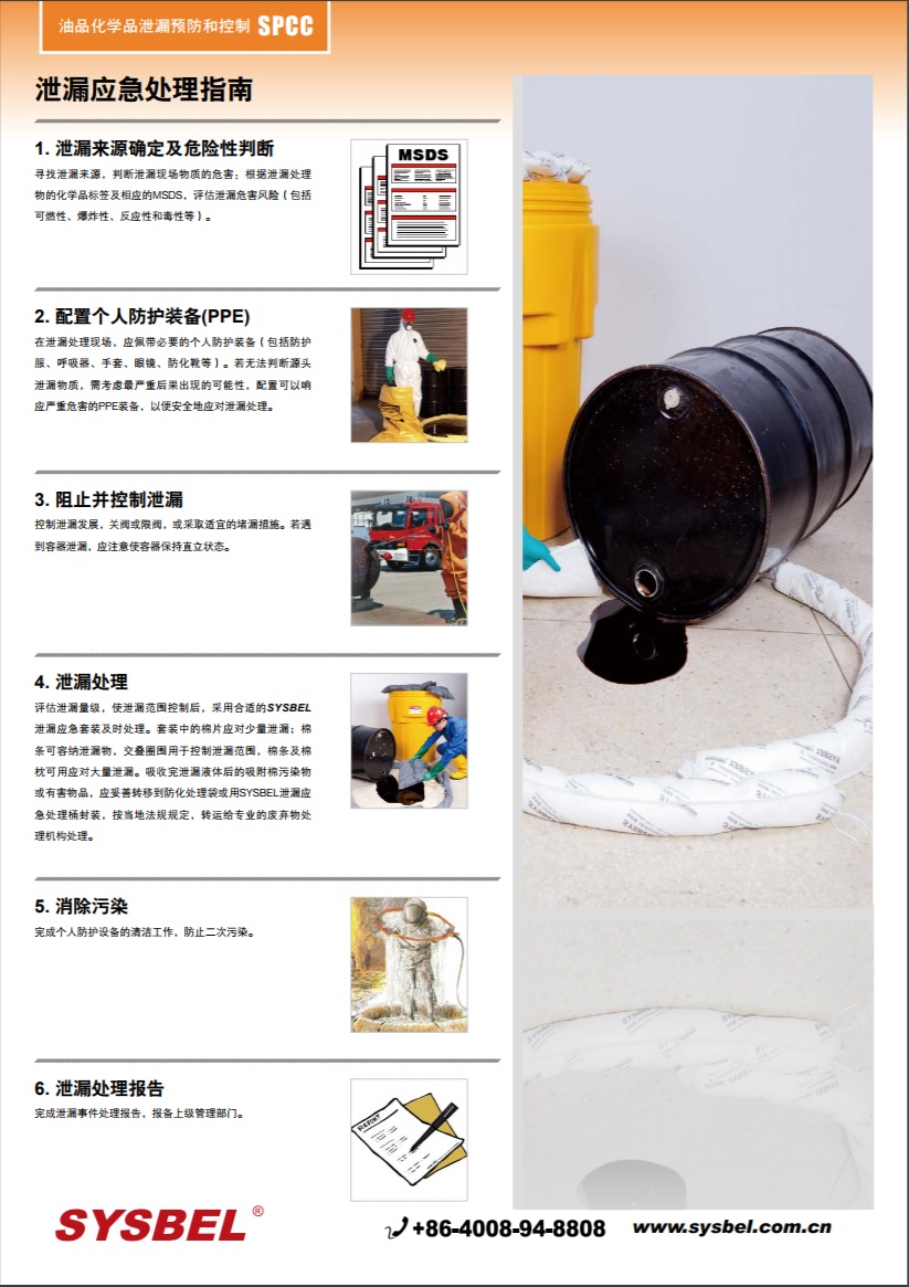 西斯贝尔SYSBEL SKIT001Y便携式泄漏处理套装|便携式溢漏应急袋（防化类）