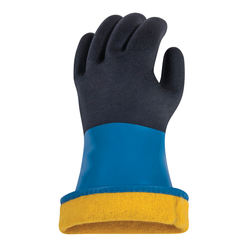 代尔塔201837 PVC涂层棉绒手套 VV837