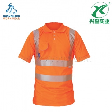 博迪嘉GN650/GN650Y荧光橘红短袖POLO衫