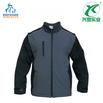 博迪嘉CN017两色相拼软壳夹克