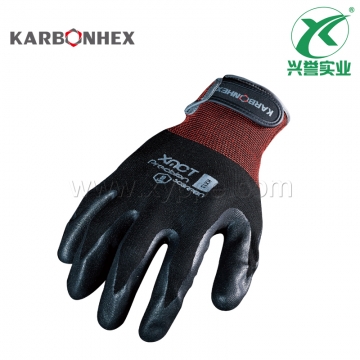 赛立特KX-13光面丁腈浸胶轻型机械手套(防油耐磨)