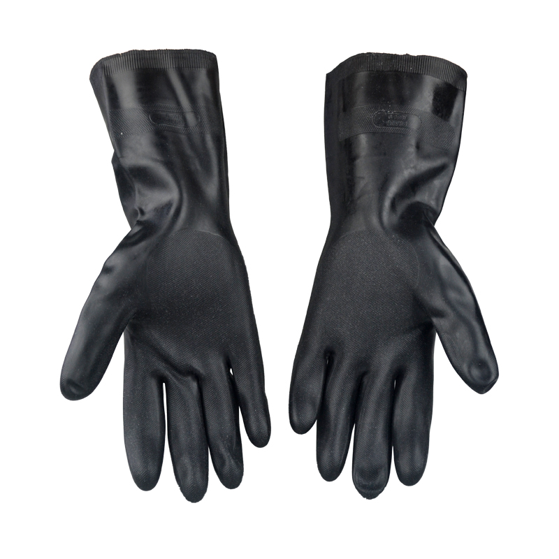 MAPA 420-31CM 氯丁橡胶植绒防化手套 