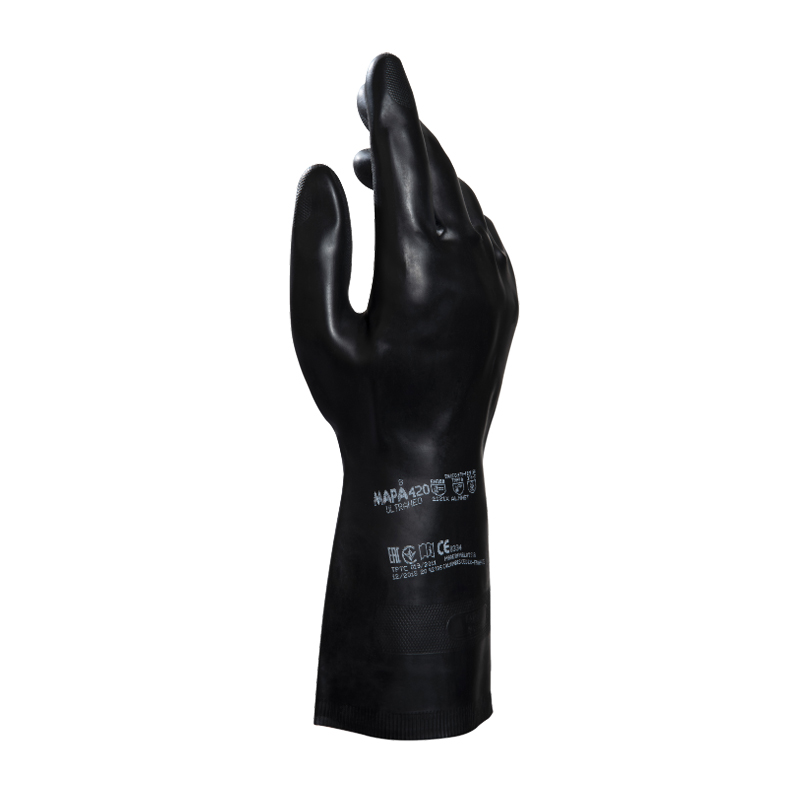 MAPA 420-31CM 氯丁橡胶植绒防化手套 