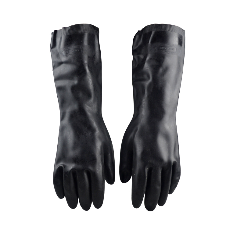 MAPA 450-41CM 氯丁橡胶植绒防化手套 