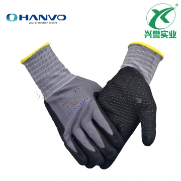 恒辉NY506丁腈发泡点珠手套
