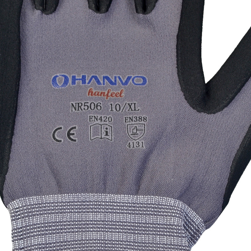 恒辉NY506丁腈发泡点珠手套