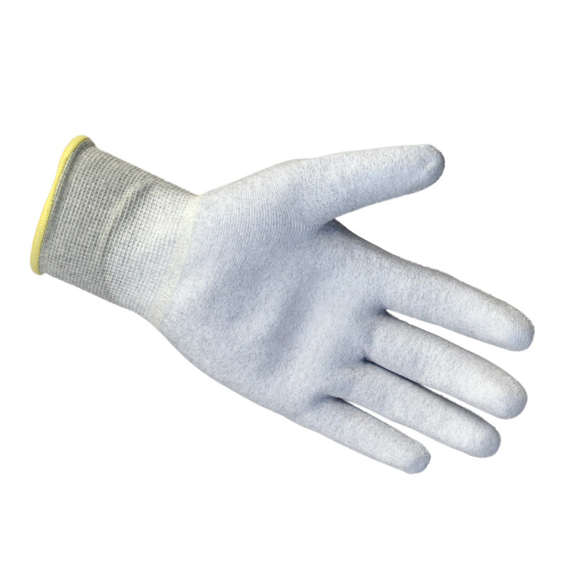 恒辉 PE309 防静电手套pu涂指涂掌手套