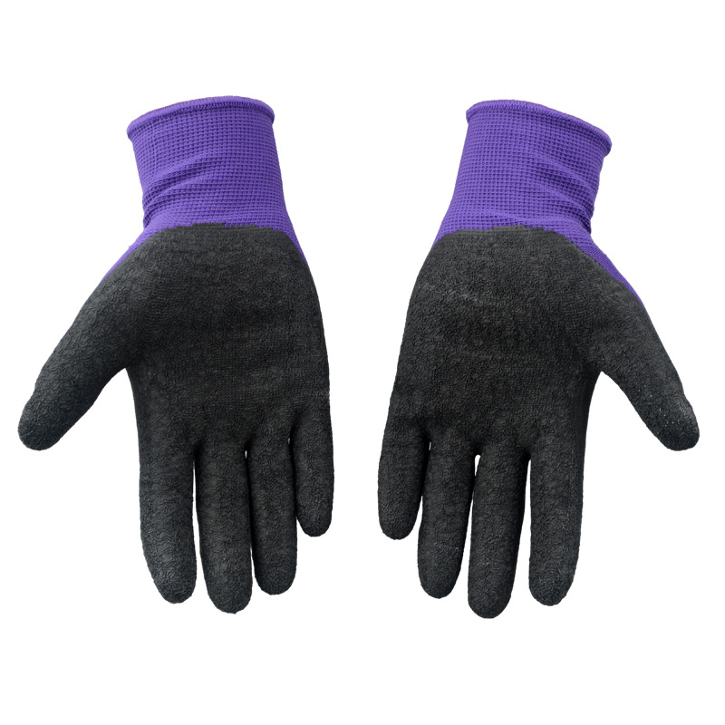 恒辉 LA304 皱纹浸胶劳保手套