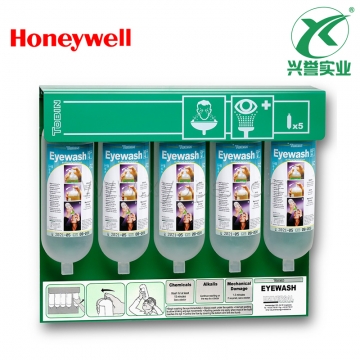 霍尼韦尔 230 Tobin瓶装洗眼器 铝支架套装 磷酸盐缓洗眼液 5*1000ml