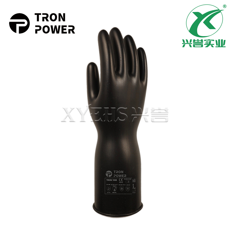 TORN POWER TRON 1000 Chemical 高性能丁基橡胶防化手套 光滑表面