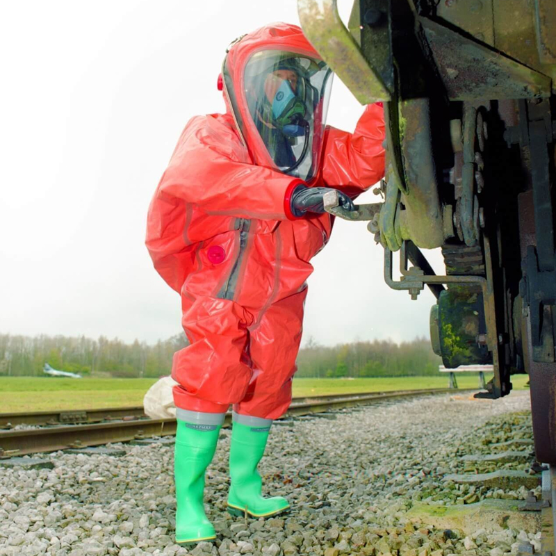 雷斯普斯 Respirex GTB™ 1 型 丁基橡胶防化服  呼吸器内置 增强型气密性防护服