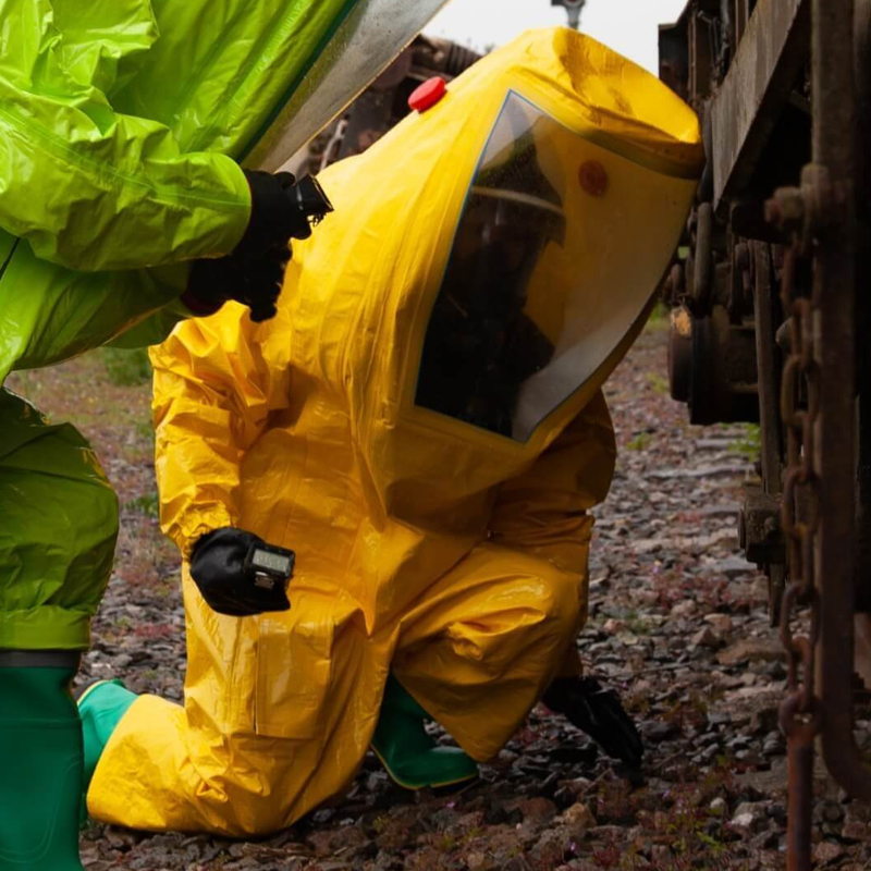 雷斯普斯 Respirex GTL ESD气密服 Chemprotex™ 400防化服 呼吸器内置