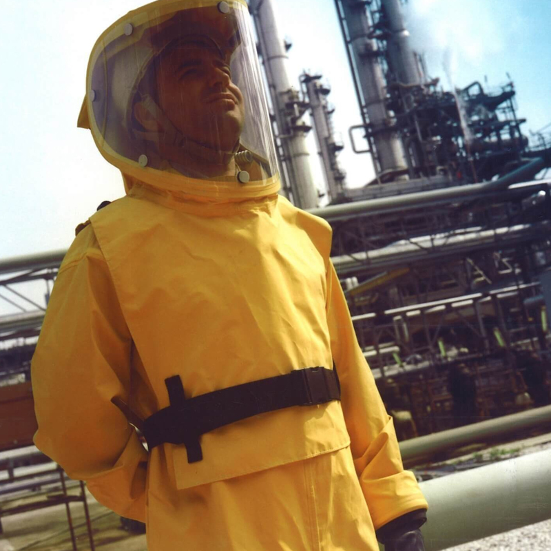 雷斯普斯 Respirex SIMPLAIR A.E 丁基橡胶 正压供气式化学防护头罩