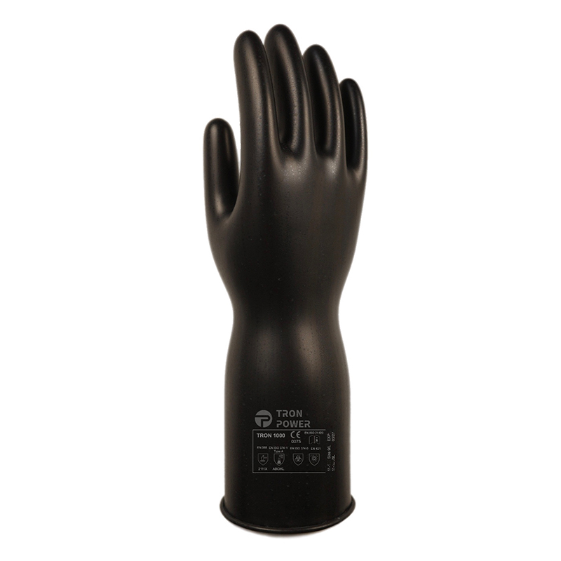 TORN POWER TRON 1000 Chemical 高性能丁基橡胶防化手套 光滑表面